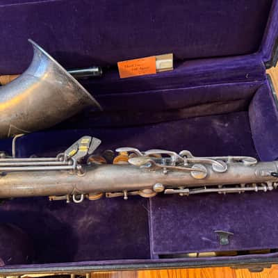 CG Conn 10M Tenor Low Pitch 310690 1944 - Silver plated image 6