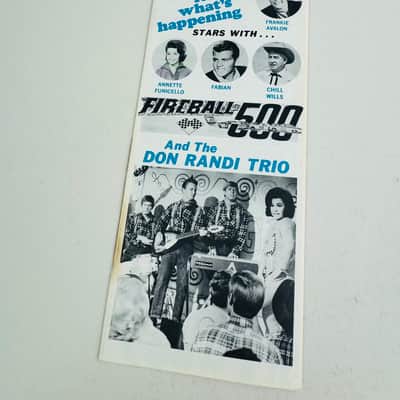 Vox "Fireball 500" Stock Car Jargon Foldout 1966 image 2