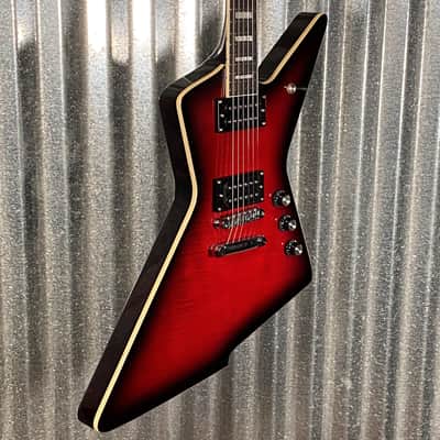 Westcreek Revenge Explorer Flame Transparent Red Burst Guitar #0019 Used image 5