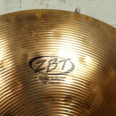 Zildjian 14" ZBT Hi-Hat Bottom Cymbal image 3