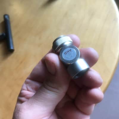 Pair of AKG C451 E -clamps, extra capsules, pads and swivel head image 11