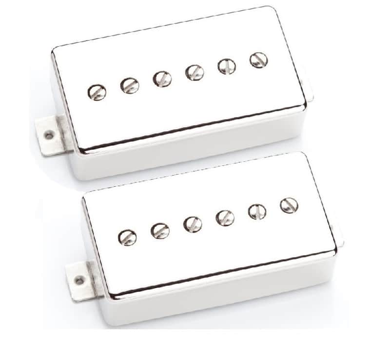 Seymour Duncan P90 Phat Cat SPH90-1b Bridge & SPH90-1n Neck Nickel Humbucker Size Guitar Pickup Set image 1