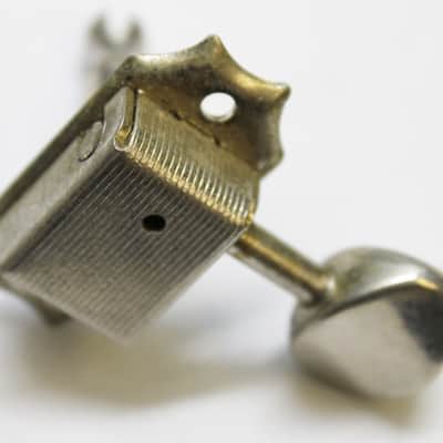 Kluson Vintage Classic Gear 6 in Line Tuners - Nickel **From a 1965 Fender Jaguar** image 6