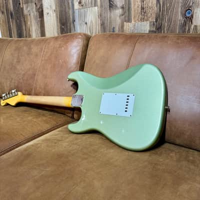 Fender 1959 Stratocaster Journeyman Relic, 3A Rosewood Fingerboard, Faded Aged Sage Green Metallic image 10