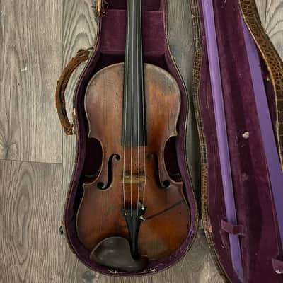 Beautiful Mittenwald c1870s 4/4 Full Size Antique Violin & Case - 'A. Smillie' image 1