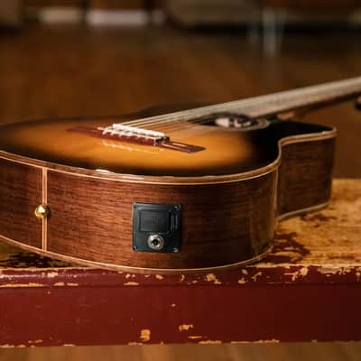 Ortega RCE158SN-TSB Performer Series Solid Spruce Top Mahogany Neck Cutaway Nylon 6-String Classical Acoustic-Electric Guitar w/Gig Bag image 17