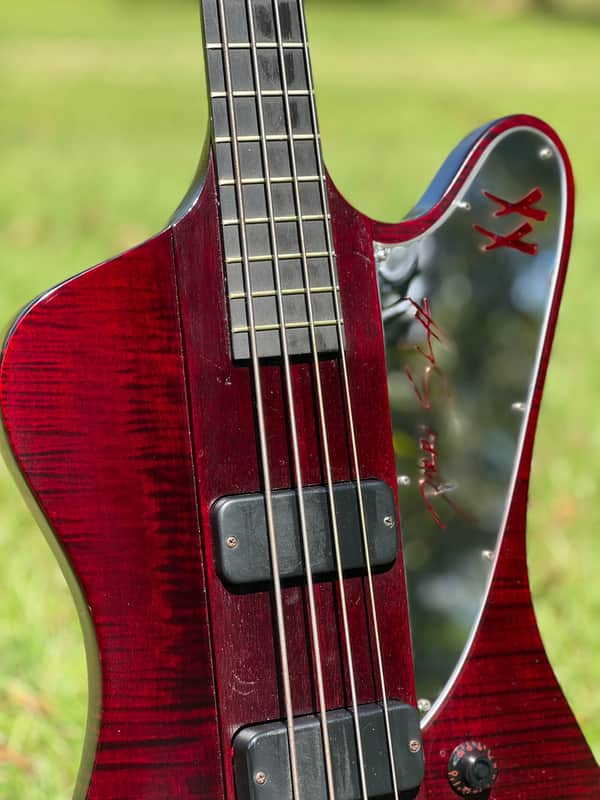 Gibson Nikki Sixx Signature Thunderbird Bass 2012 - Red - w/ snakeskin case...WOW! image 1