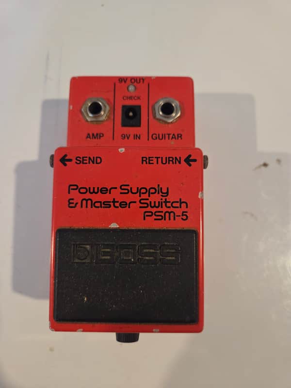 Boss PSM-5 Power Supply & Master Switch (Red Label) 1984 - 1990 - Red image 1
