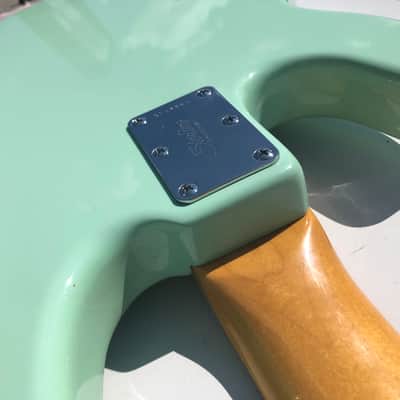 Sterling Ray 34 Electric Bass Guitar Music Man Stingray Mint Green NICE image 9
