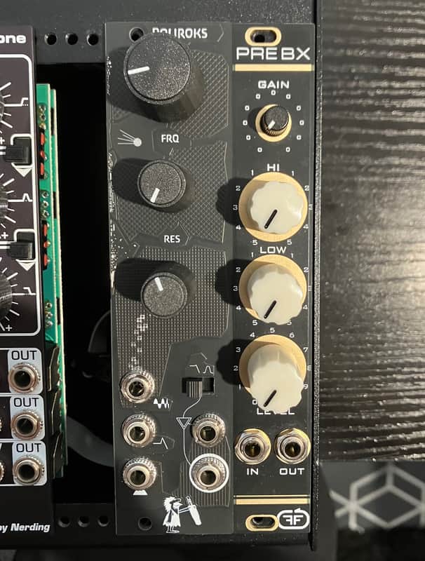 2 module bundle: Caveman Poliroks (Polivoks style) Filter + Feedback Pre BX (channel strip/drive/EQ) image 1