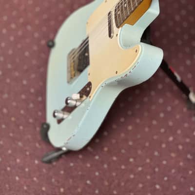 Valkenburg USA SH “Knackered” Sky Blue 2023 – Aged Finish, Handwound Pickups, Boutique Tele Killer image 5