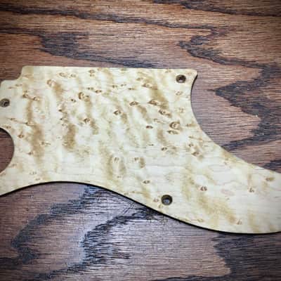 Van Dyke-Harms Telecaster Half-Pickguard, Wood, Birdseye Maple image 1