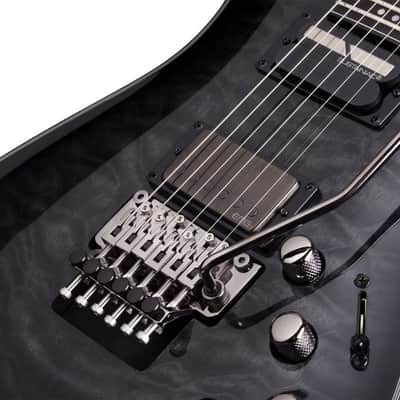 Schecter Hellraiser Hybrid C-1 FR S Electric Guitar, Trans Black Burst image 6