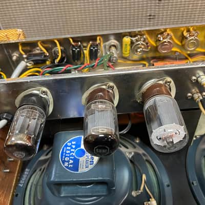 1959 1960 Tweed Fender 5F6-A Bassman 4x10 Combo Amp image 20