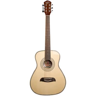 Oscar Schmidt OGHS 1/2 Size Dreadnought Acoustic Guitar Kit with Gig Bag, Natural image 2