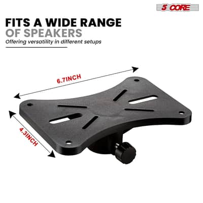 5 Core Speaker Stand Height Adjustable 54" Heavy Duty PA DJ Tripod Studio Monitor Stands image 6
