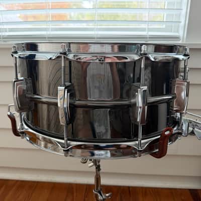 1970s Ludwig 6.5x14 Black Beauty Super Sensitive Snare Drum - READ DESCRIPTION image 4