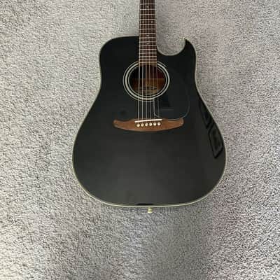 Fender La Brea California Series Black MIK Rare Vintage Acoustic Electric Guitar image 1