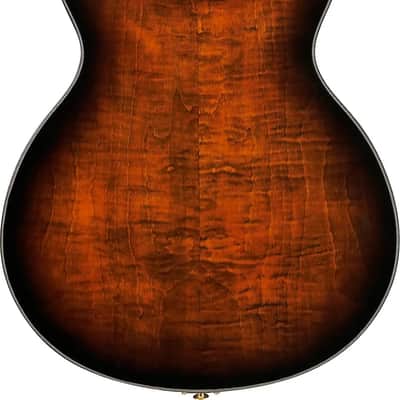Ibanez ASH300 Artstar Semi-Hollow Electric Guitar, Ebony Fingerboard, Tobacco Brown image 3
