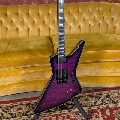 Schecter E-1 FR S Sustainiac 2024 - Trans Purple Burst image 1