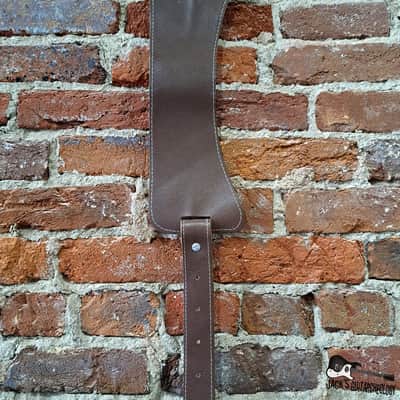 Vintage Wide Leather Guitar Strap (1980s) image 2
