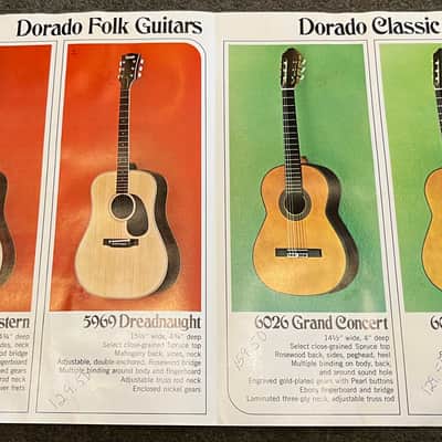 Gretsch / Dorado Acoustic Guitar Brochure 1970’s image 2