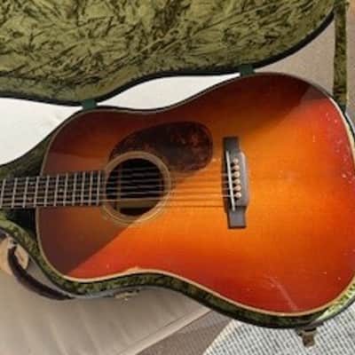 Pre-War Guitars Co. 12 Fret Dreadnought IRW w/Herringbone, Iced Tea Distress Level 2 image 2