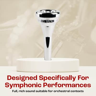 Denis Wick DW5880B SM6 Silver-Plated Baritone Mouthpiece, Steven Mead model image 7