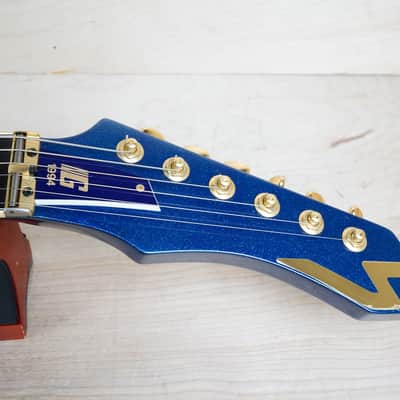 Guyatone LG-2100M Sharp 5 MIJ 1994 Blue Made in Japan w/ Hard Case
