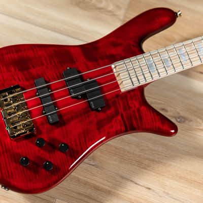 Spector Euro 4 LX Maple Fingberboard Bass Guitar – Black Cherry Gloss image 9