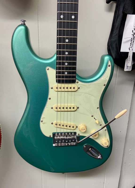 Tagima TG-500 Metallic Sea Foam Green TW-Series Stratocaster image 1