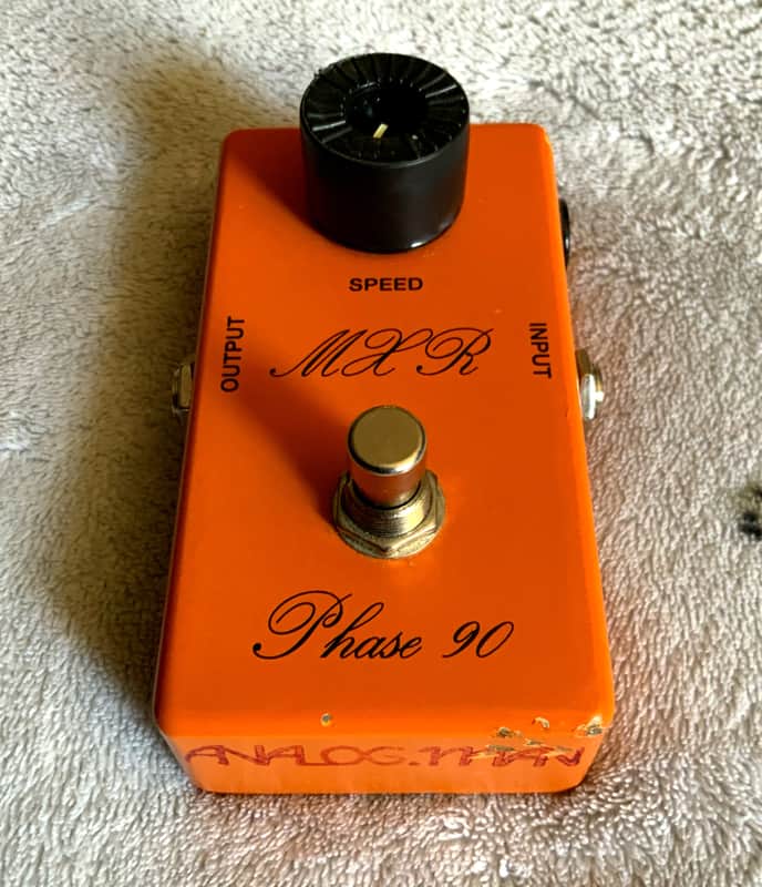 Analogman MXR Phase 90 '74 Script Logo Reissue with Mod 2010s - Orange image 1