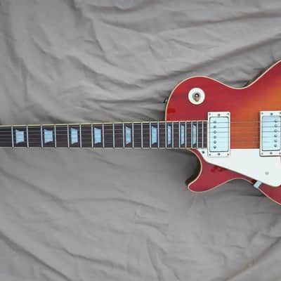 Left Handed BURNY Super Grade RLG-55 Cherry Sunburst 2003 China image 13