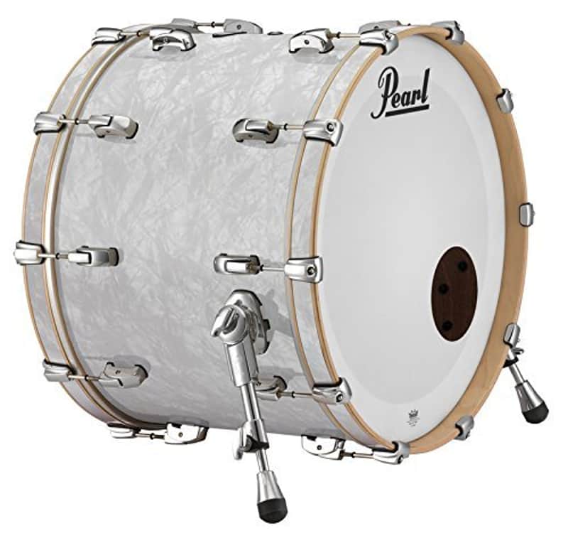 Pearl Music City 24x16 Bass Drum w/o Mnt RF2416BX/C422 MATTE WHITE MAINE PEARL image 1