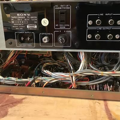 SONY TC-640 reel-to-reel tape machine from 1971—1/4 track stereo—7.5/3.75ips—7inch—SOS & echo image 5