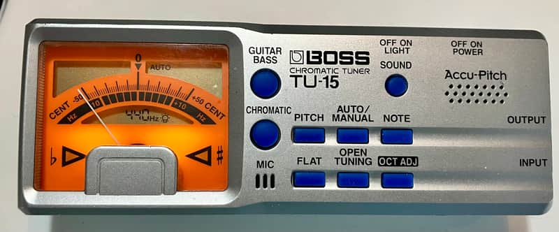 Boss TU-15 Chromatic Tuner 2002 - 2008 - Silver image 1