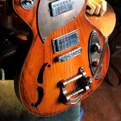 Postal Handmade DeltDelta Zephyr-Copper Reduced 2014 Sunburst - Aged Copper Hardware image 1