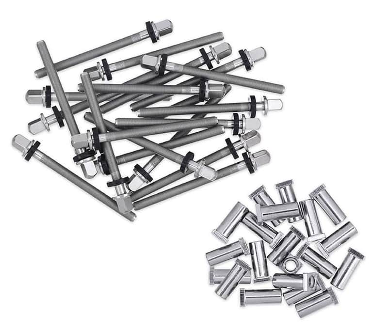 DW True Pitch 50 Tension Rod w/ Receiver Nut for 5.5" Deep Snare Drums (20 Pack) image 1