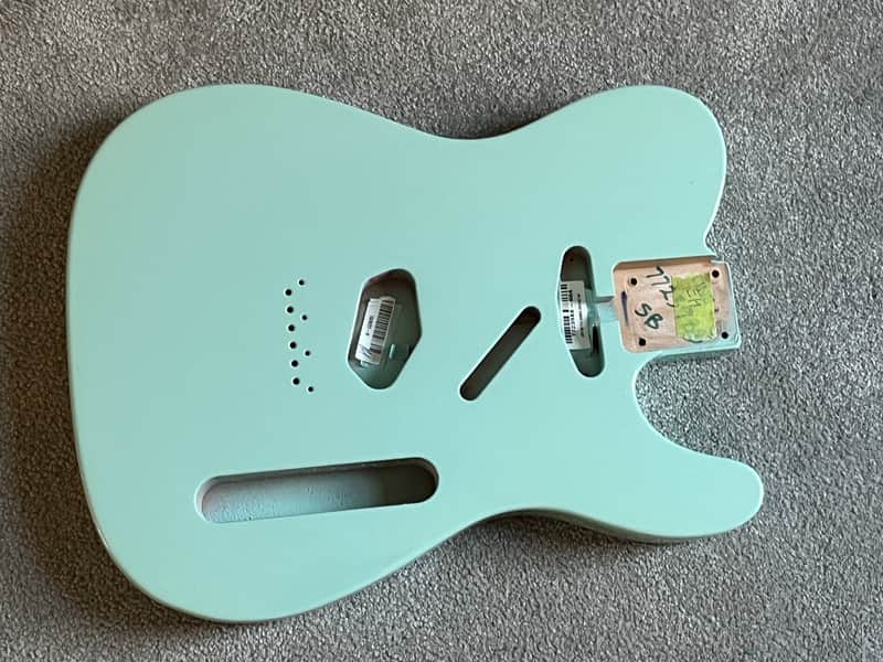 2020s Fender American 60s Telecaster guitar body Daphne Blue image 1