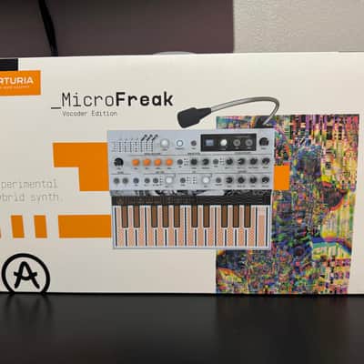 DECKSAVER & WOOD ENCLOSURE BUNDLE Arturia MicroFreak Vocoder Edition 25-Key Algorithmic Synthesizer 2021 - Present - White image 6