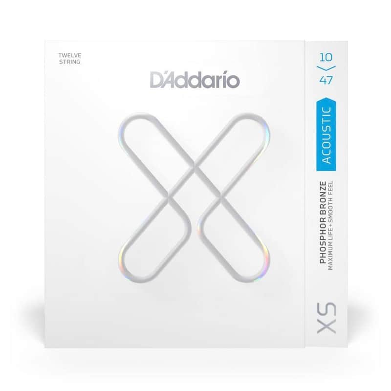 D'Addario #XSAPB1047-12 - XS Acoustic 12 String Phosphor Bronze Strings, 10-47 image 1