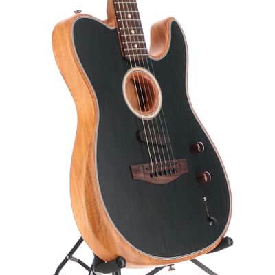 Fender Certified Pre-Owned Acoustasonic Player Telecaster, Rosewood Fingerboard, Brushed Black (S10) (02095) image 3