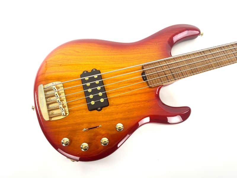 Ernie Ball Music Man Ball Family Reserve StingRay 5 Fretless 2022 - Cherry Sunburst image 1
