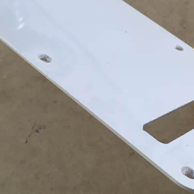 2002 Lefty Vintage Fender White Relic Tremolo Cover Standard Strat Back Plate 1 Ply Left Handed image 7