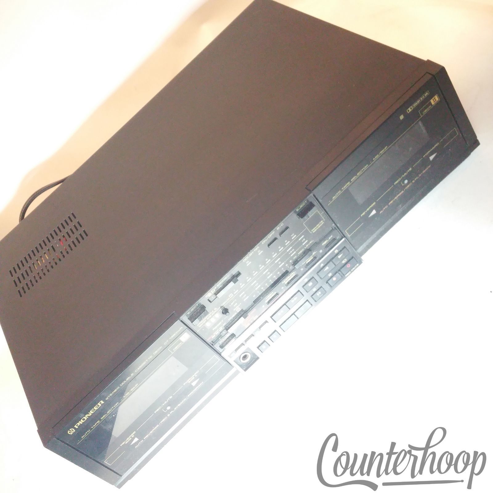 Pioneer CT-1380WR Stereo Cassette Tape Deck Double/Dual Decks Vintage 80s Japan — main photograph