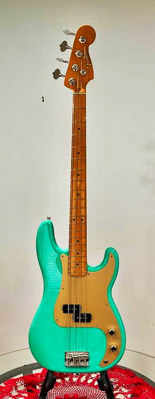 Fender Vintera '50s Precision Bass with Maple Fretboard - Seafoam Green image 1