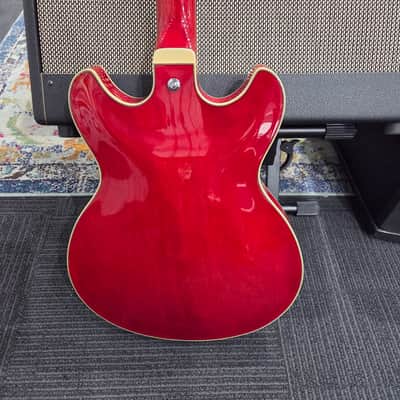 Used Ibanez AS73 red electric guitar image 3