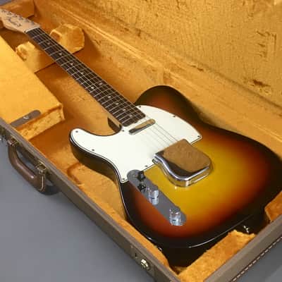 LEFTY! Fender American Vintage 64 Reissue 2012 NOS Relic Classic Sunburst Tele Nitro Made in USA 7.2 Lb G&G HSC Rare image 19