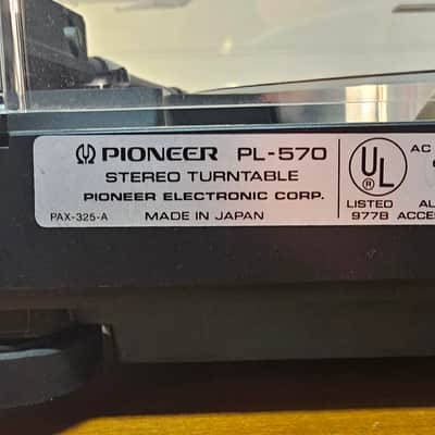 Pioneer PL-570 Full-Automatic Stereo Turntable (1978–1980) – Made in Japan image 5