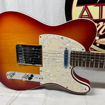 Fender American Deluxe Telecaster Guitar with Case 2008 - Aged Cherry Sunburst / Rosewood fingerboard image 4